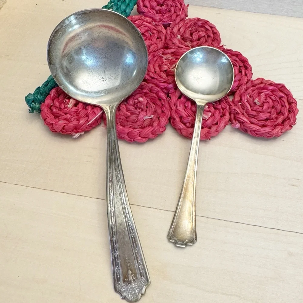 Vintage/Antique Majestic Silver Plate Ladle and a R.C.Co Silver Plate Spoon